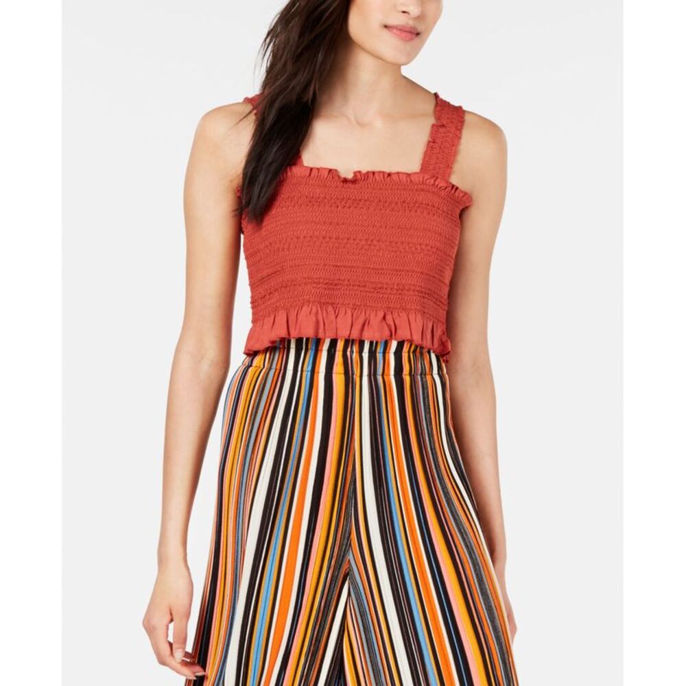 House Of Polly Smocked Crop Top